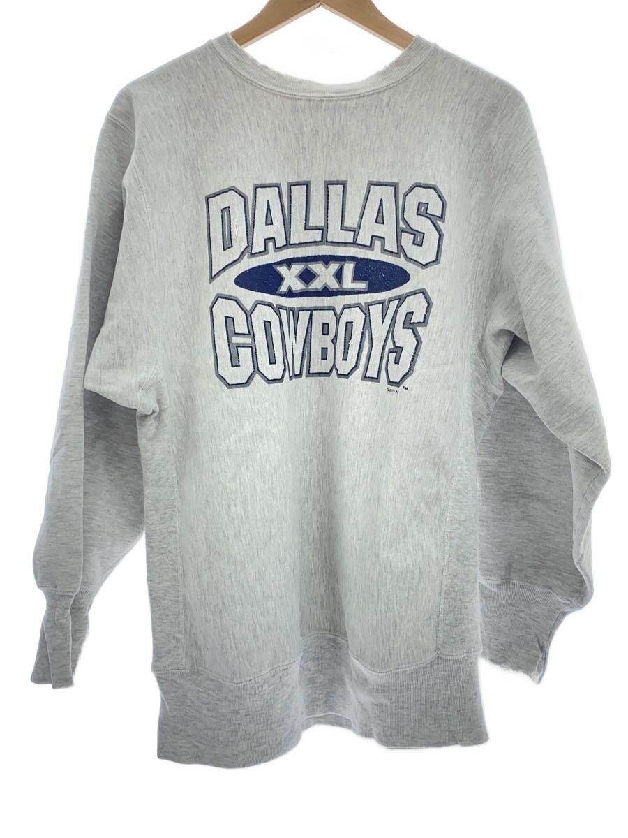 【中古】Champion◆90s/NFL/DALLASCOWBOYS/汗水/XL/綿織物/GRY【メンズウェア】