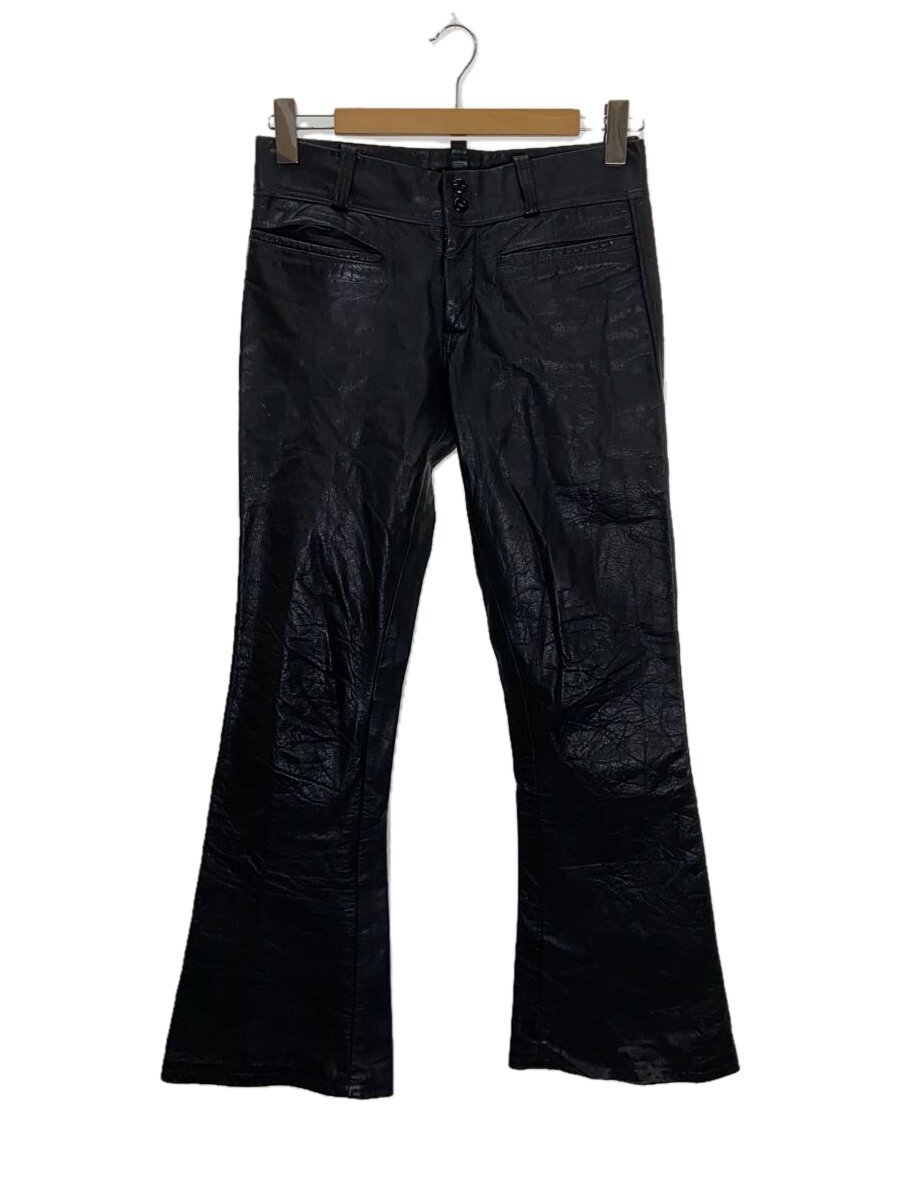 【中古】ブーツカットパンツ/28/なめし革/BLK【メンズウェア】