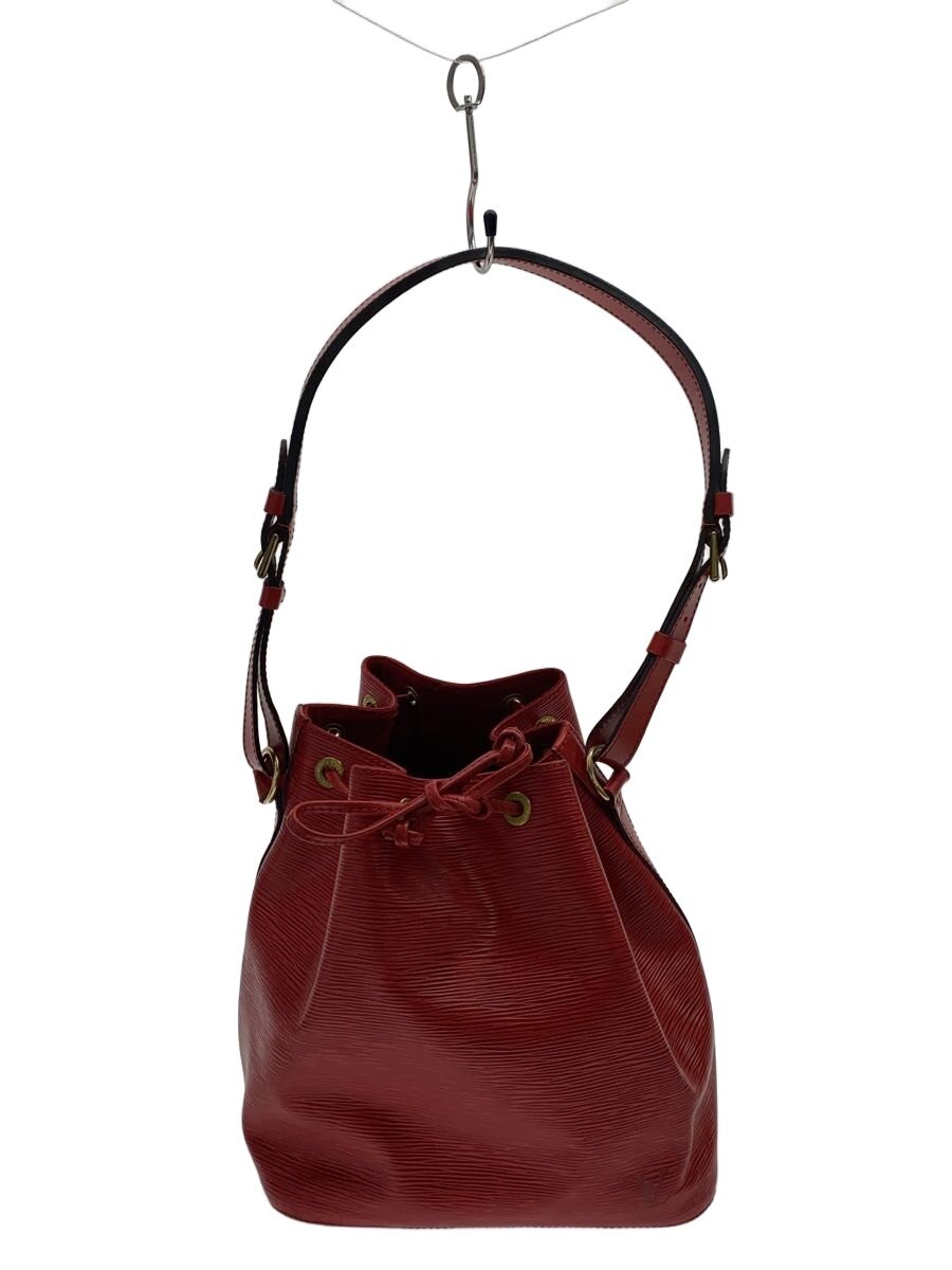 【中古】LOUIS VUITTON◆プチ・ノエ_エピ/なめし革/RED//【御徒面子】