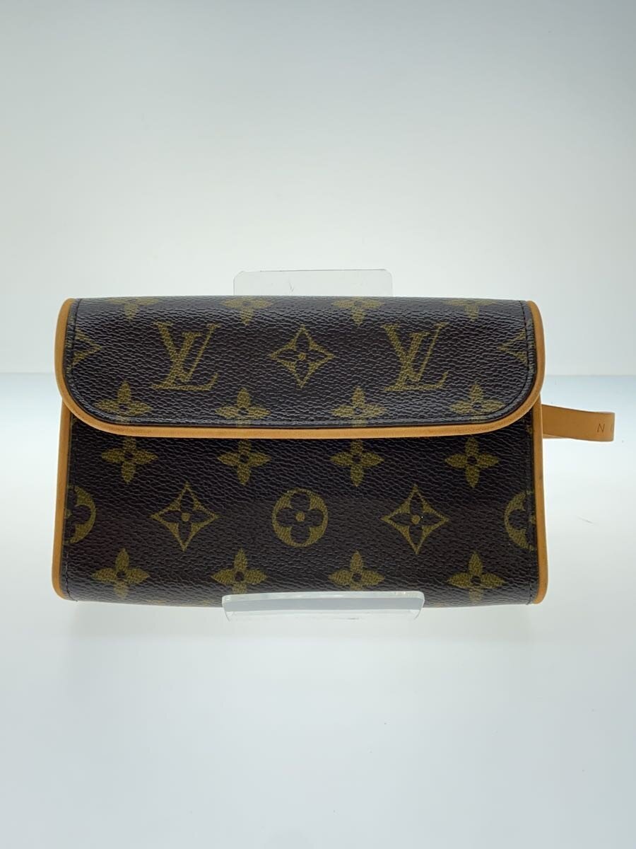 【中古】LOUIS VUITTON◆ポシェット・フロランティーヌ_モノグラム・帆布/PVC/BRW【御徒面子】