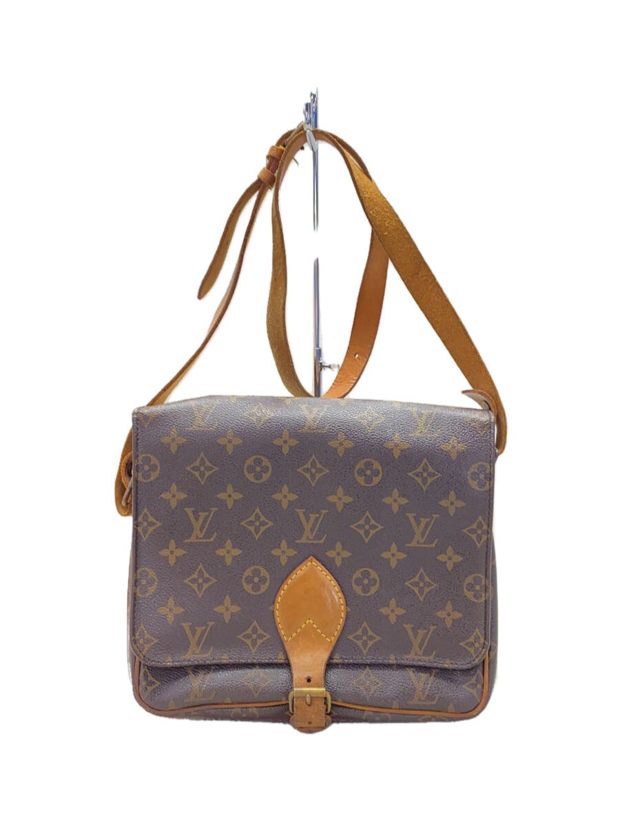 【中古】LOUIS VUITTON◆カルトシエールGM_モノグラム・帆布_BRW/PVC/BRW/M51252//【御徒面子】