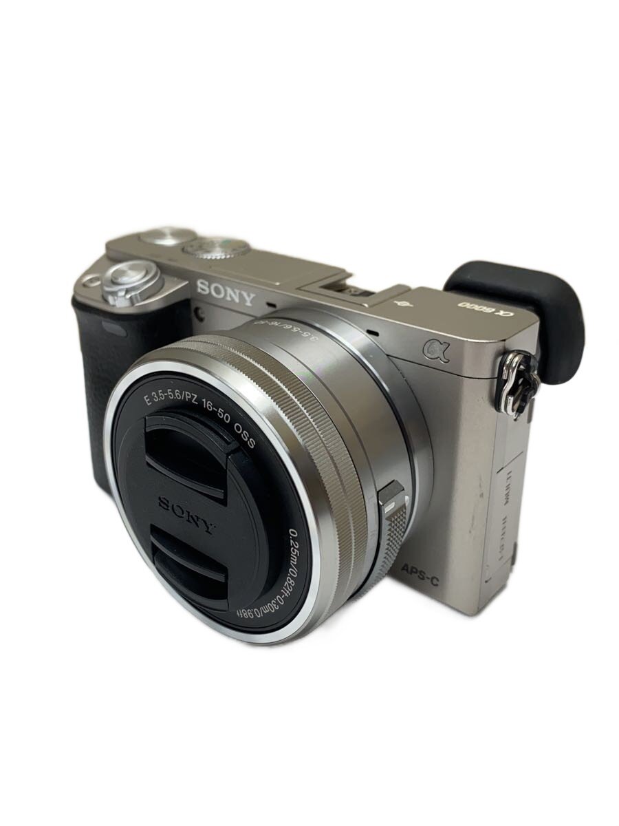 【中古】SONY◆デジタル一眼写真機 α6000 ILCE-6000Y ダブルズームレンズキット [しろがね色]//【写真機】