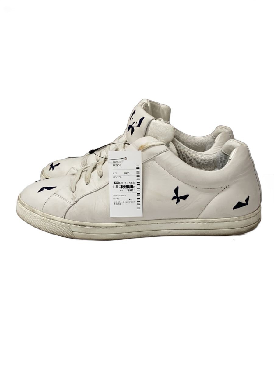 【中古】FENDI◆ローカットスニーカー/UK6/WHT【シューズ】|2nd STREET 店