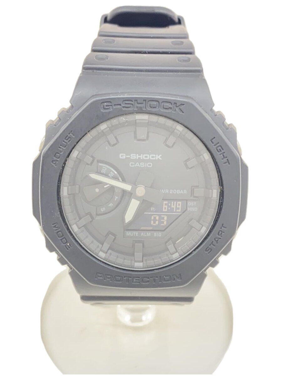 【中古】CASIO◆石英ウオッチ・G-SHOCK/デジアナ/BLK/BLK【服飾雑貨他】