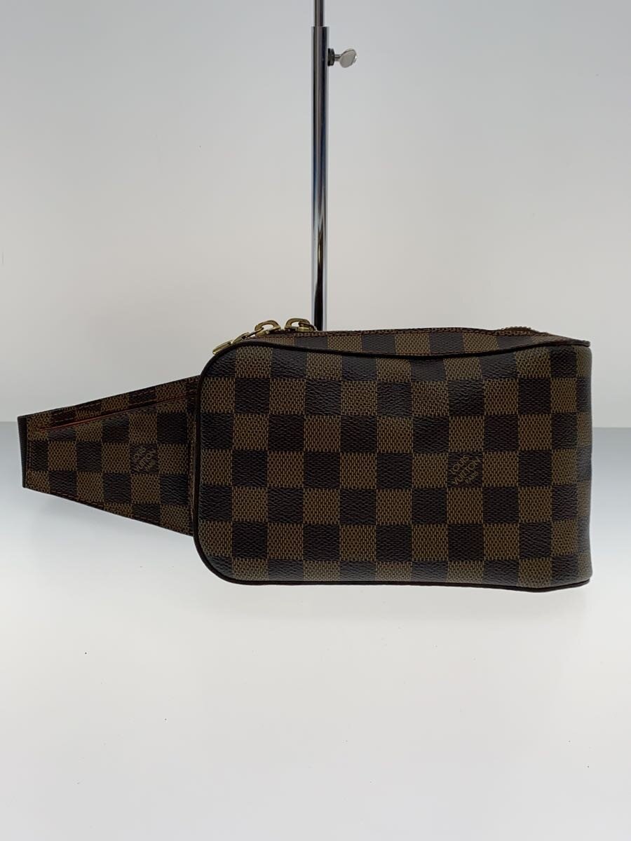 【中古】LOUIS VUITTON◆ジェロニモス_ダミエ・エベヌ/PVC/BRW//【御徒面子】