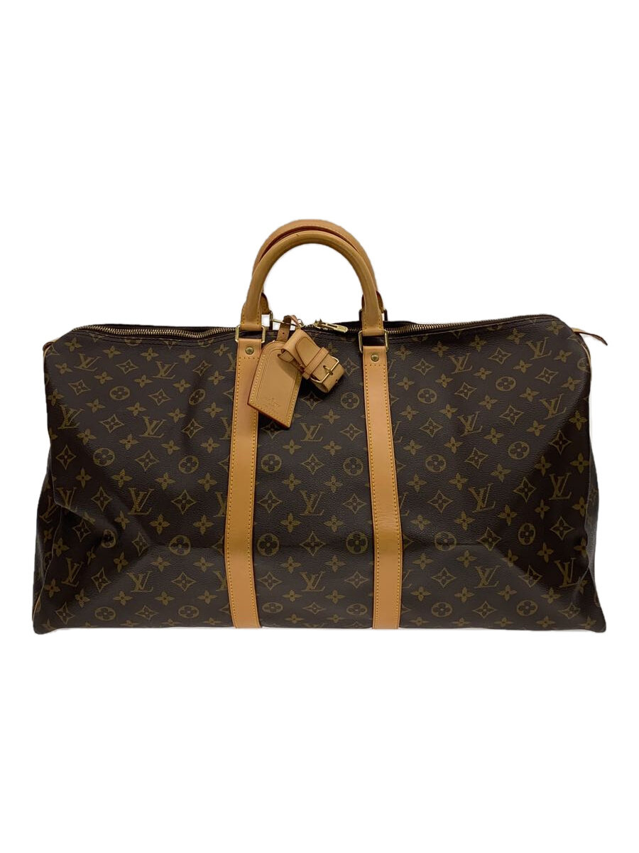 【中古】LOUIS VUITTON◆キーポル55_モノグラム・帆布_BRW/PVC/BRW/総柄【御徒面子】