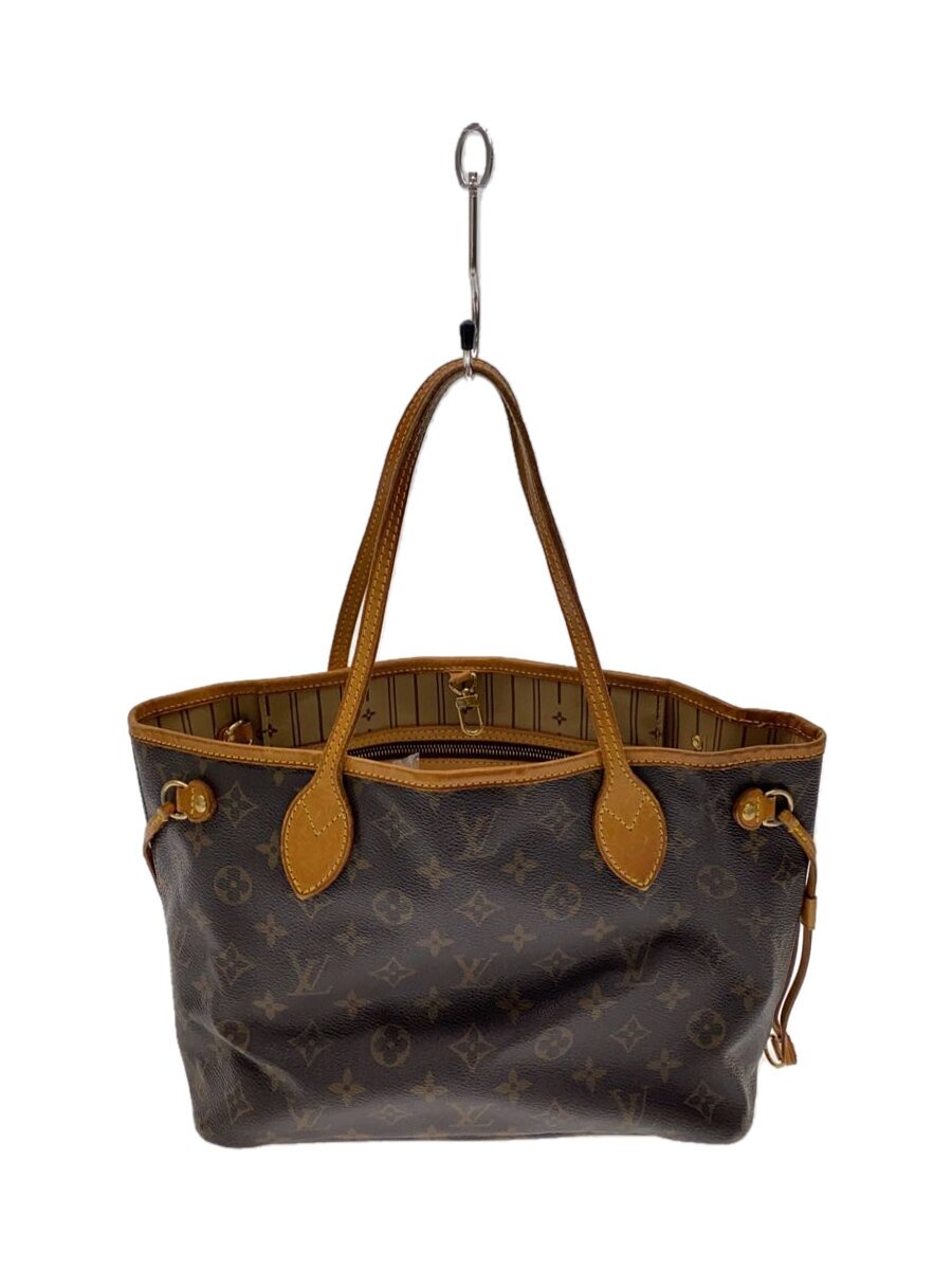 【中古】LOUIS VUITTON◆1)ネヴァーフルPM_モノグラム・キャンバス_BRW/PVC/BRW【バッグ】｜2ｎｄ STREET 店