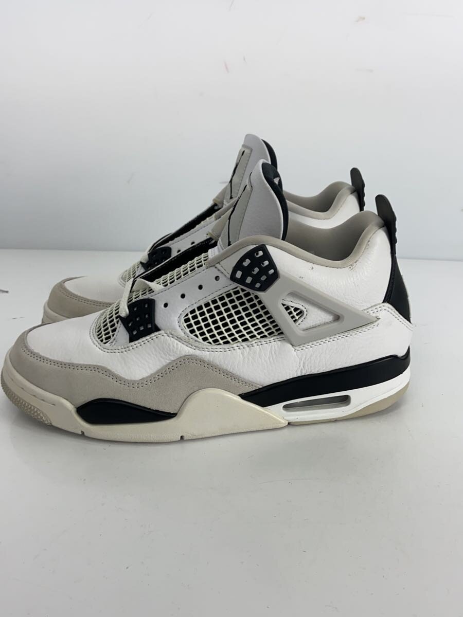 【中古】NIKE◆AIR JORDAN 4 RETRO_エアジョーダン 4 レトロ/27糎/WHT//【シューズ】