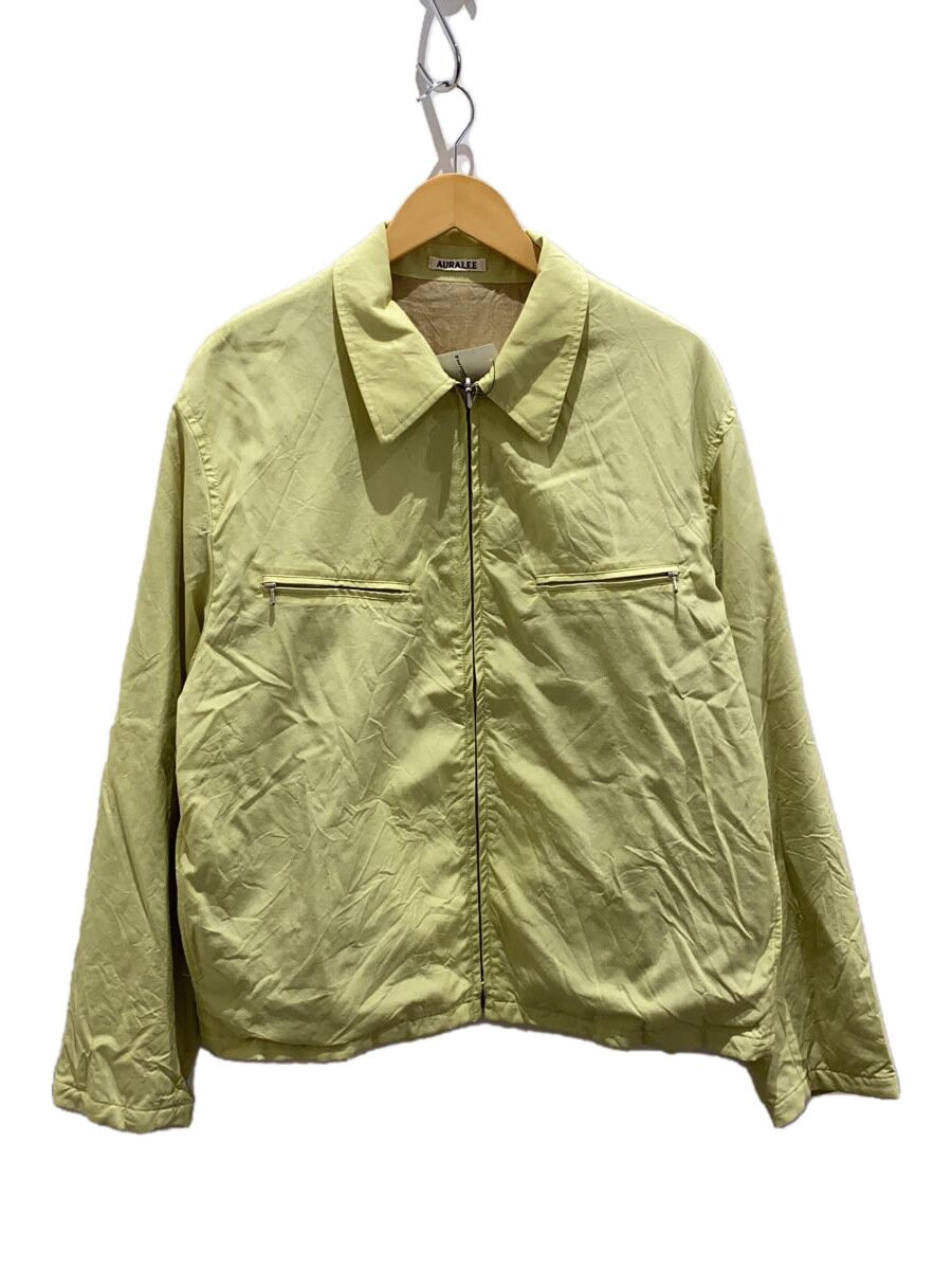 【中古】AURALEE◆24ss/High Count Wool Poplin Blouson/5/羊毛/YLW/無地/A24SB01WP【メンズウェア】