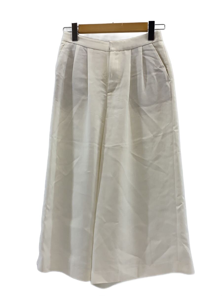 【中古】BALLSEY◆サークルエンブロイダリー タックワイドパンツ/36/人絹/WHT/11-04-52-04435【レディース御召しもの】