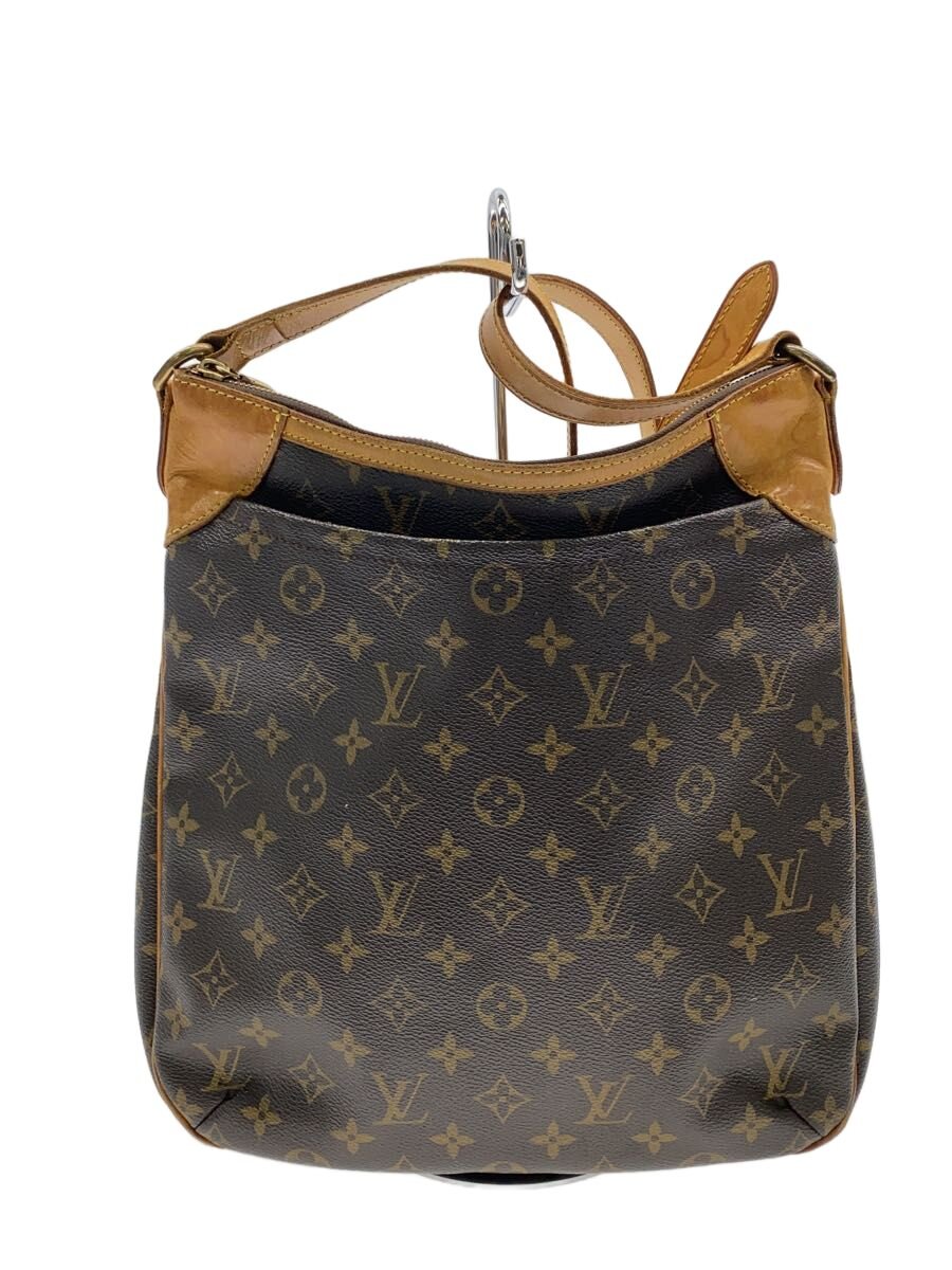 【中古】LOUIS VUITTON◆オデオンMM_モノグラム・帆布/PVC/BRW/詰まらないな角スレ有//【御徒面子】