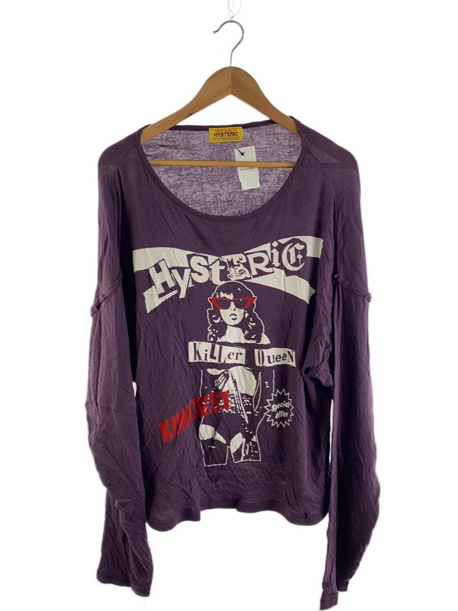 【中古】HYSTERIC GLAMOUR◆長袖プルオーバー/FREE/綿織物/PUP/01253CL15【レディースお召しもの】