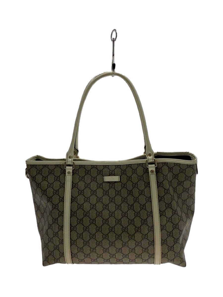【中古】GUCCI◆トートバッグ_GGつけ加える/PVC/BRW【御徒面子】