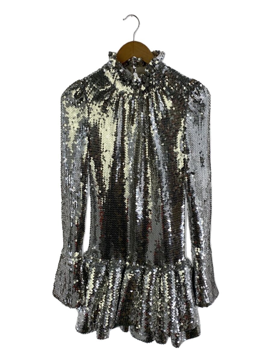 【中古】paco rabanne◆長袖衣装/--/ポリエステル/しろがね色/無地/23SCRO513PO0309【レディースお召しもの】