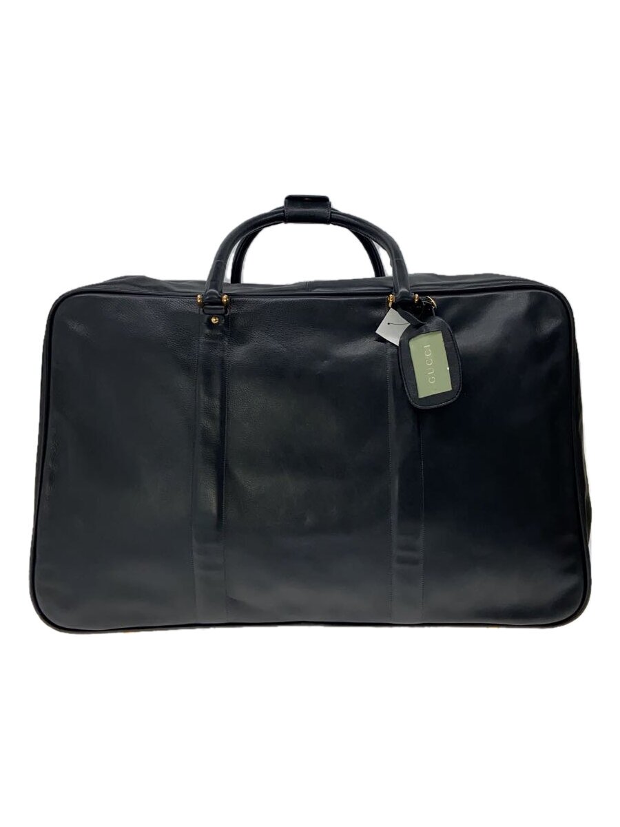 【中古】GUCCI◆OLD GUCCI/御徒面子/なめし革/BLK/無地【御徒面子】