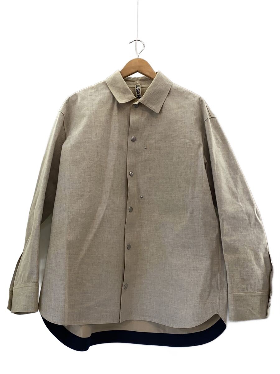 【中古】JIL SANDER◆Crop Raincoat/上衣/M/綿織物/BEG/無地/JPUQ405809/MQ256105//【メンズウェア】