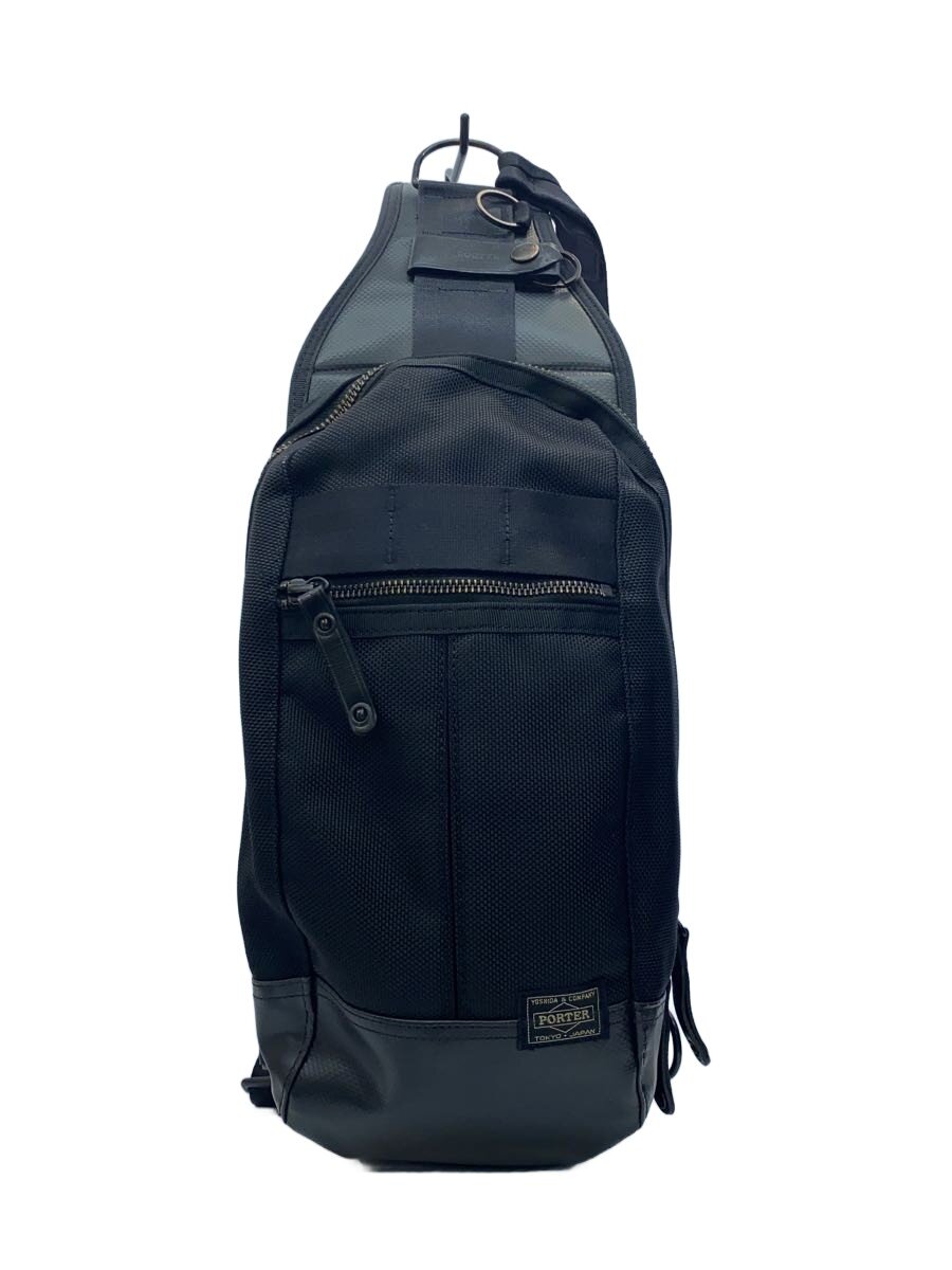 【中古】PORTER◆ショルダーバッグ/ナイロン/BLK/703-08000【御徒面子】