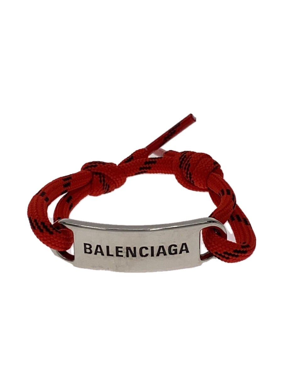 【中古】BALENCIAGA◆腕輪/SILVER/SLV/メンズ/LOGOHOOP【服飾雑貨他】