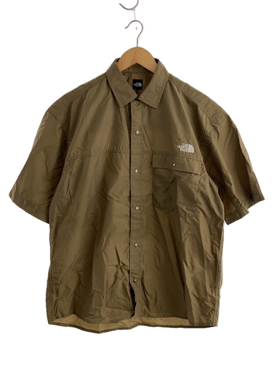 【中古】THE NORTH FACE◆25SS/ショートスリーブヌプシシャツ/L/ナイロン/KHK/NR22552【メンズウェア】
