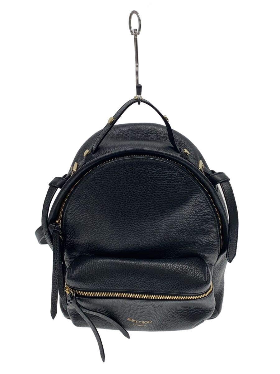 【中古】JIMMY CHOO◆リュック/レザー/BLK/無地【バッグ】｜2ｎｄ STREET 店