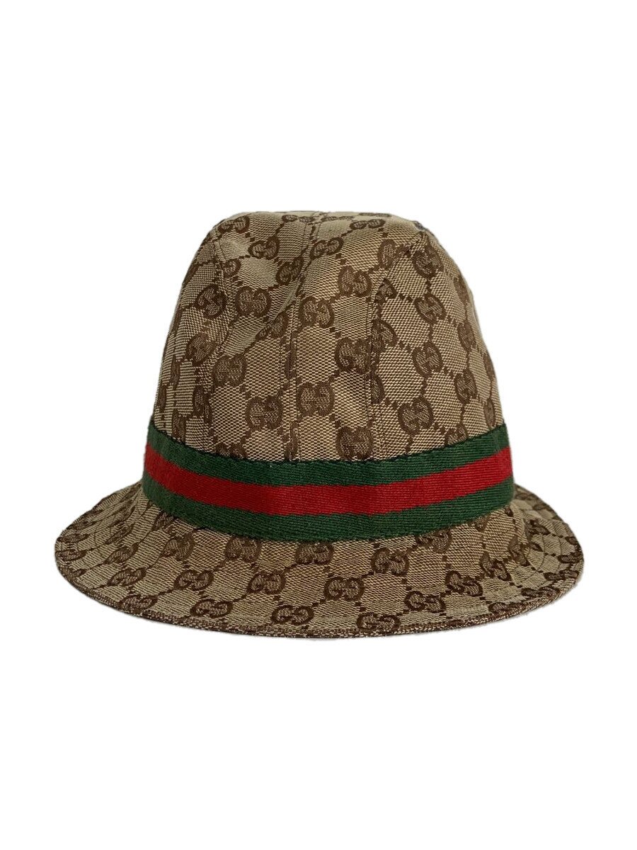 【中古】GUCCI◆井戸釣瓶かぶり笠/--/BRW/レディース【服飾雑貨他】