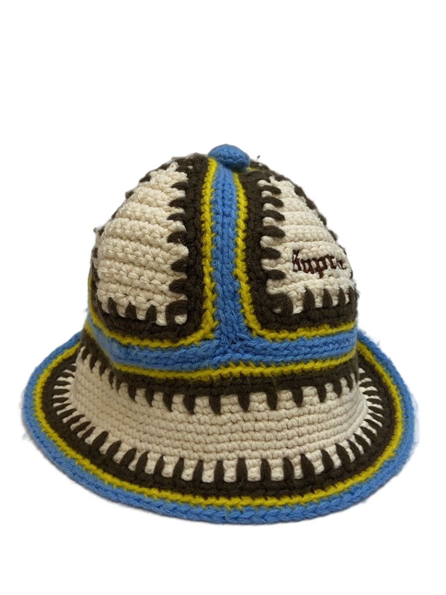 【中古】Supreme◆23ss/Crochet Edge Bell Hat/井戸釣瓶かぶり笠/綿織物/BLU/メンズ/? NULL ?【服飾雑貨他】