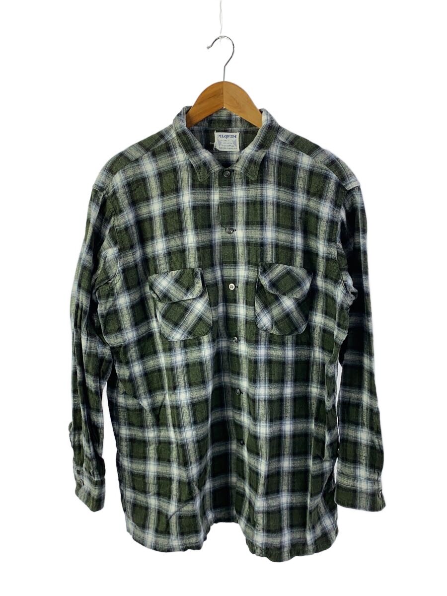 【中古】PILGRIM◆プリントネルシャツ/XL/コットン/GRN/チェック/? NULL ?【メンズウェア】|2nd STREET 店