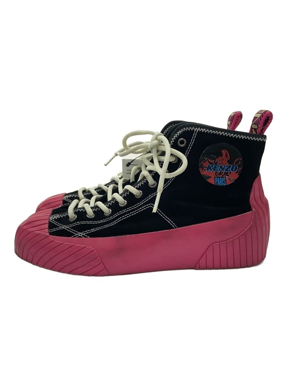 【中古】KENZO◆VOLCANO HIGH TOP/ハイカットスニーカー/39/BLK/スウェード//【シューズ】
