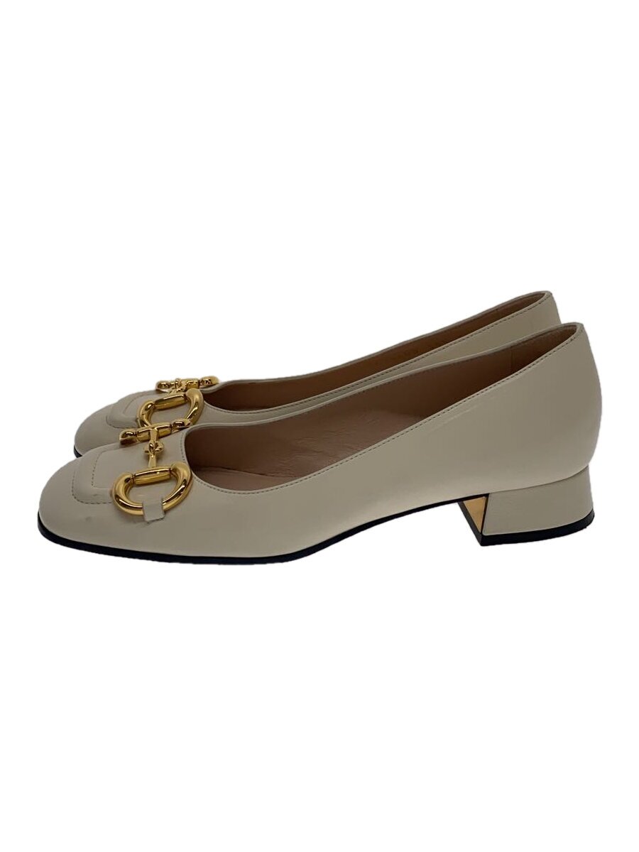 【中古】GUCCI◆木目細かパンプス/35.5/CRM/645600【シューズ】