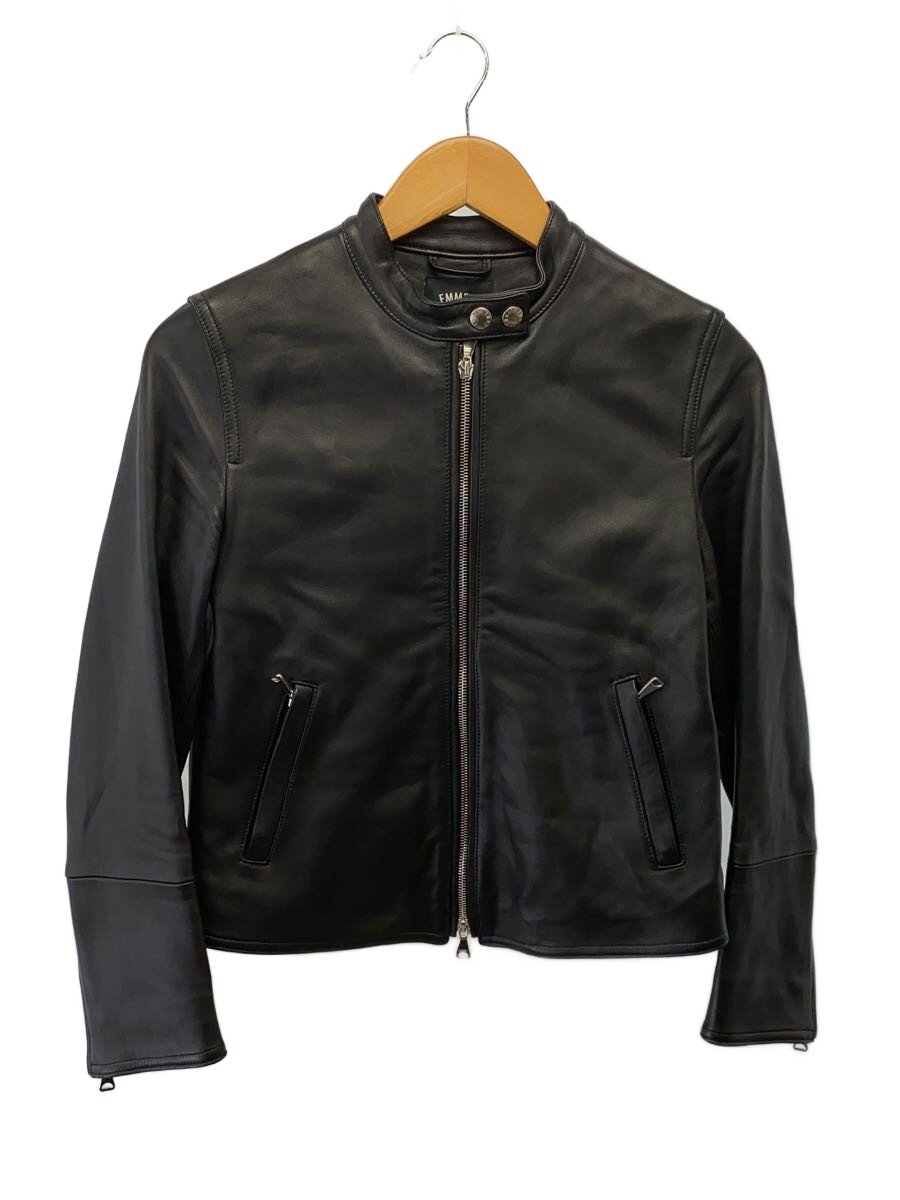 【中古】EMMETI◆シングルライダースジャケット/38/レザー/BLK/GIAPPONE-078【レディースウェア】｜2ｎｄ STREET 店