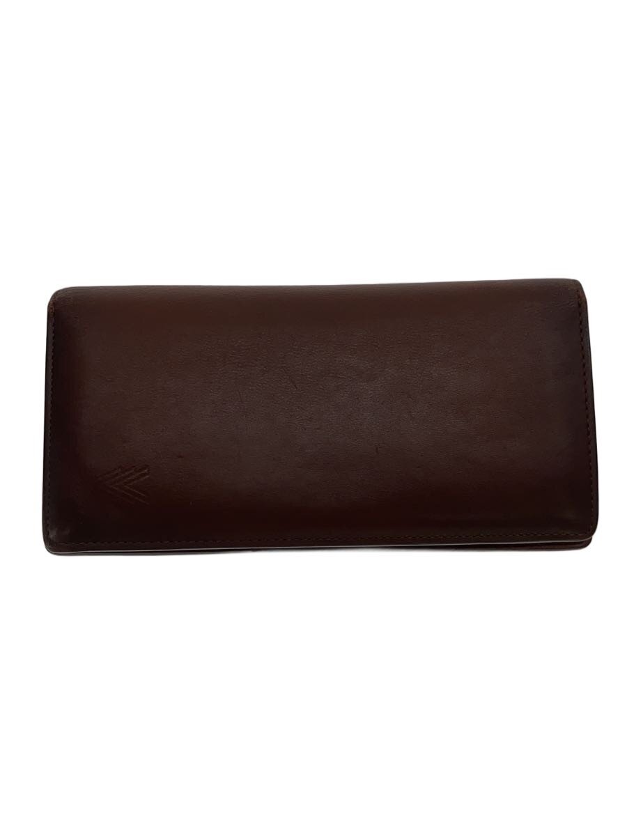 【中古】LOUIS VUITTON◆ポルト・フォイユ・ブラザ_キュイール・オンブレ/なめし革/BRW/無地/メンズ【服飾雑貨他】
