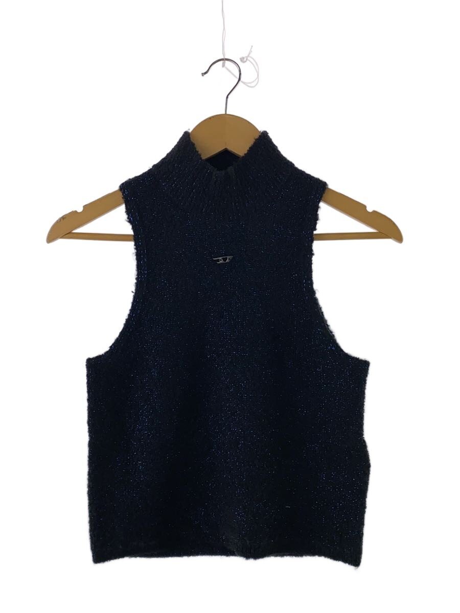 【中古】DIESEL◆ノースリーブカットソー/--/ポリエステル/BLK【レディース御召しもの】