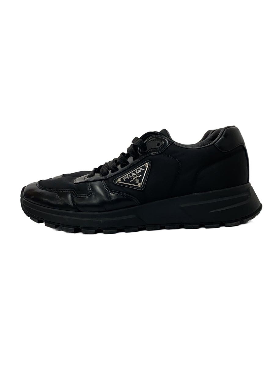 【中古】PRADA◆PRAX 01 Re-Nylon BRUSHED LEATHER SNEAKER/UK8/EE369【シューズ】