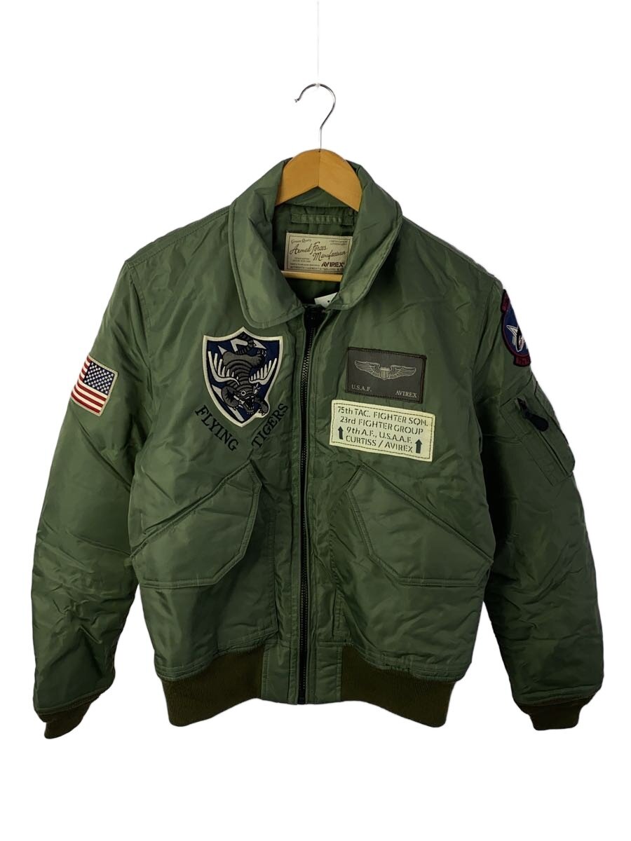 【中古】AVIREX◆フライトジャケット/L/ナイロン/KHK/6172128【メンズウェア】|2nd STREET 店