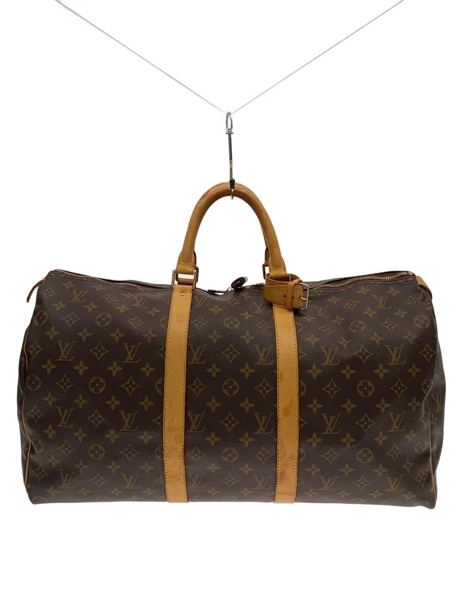 【中古】LOUIS VUITTON◆キーポル45_モノグラム・帆布/PVC/BRW【御徒面子】