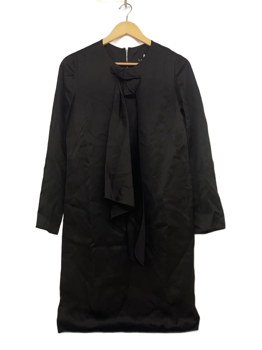 【中古】LANVIN◆長袖衣裳/40/人絹/BLK/無地/2380305【レディース御召しもの】