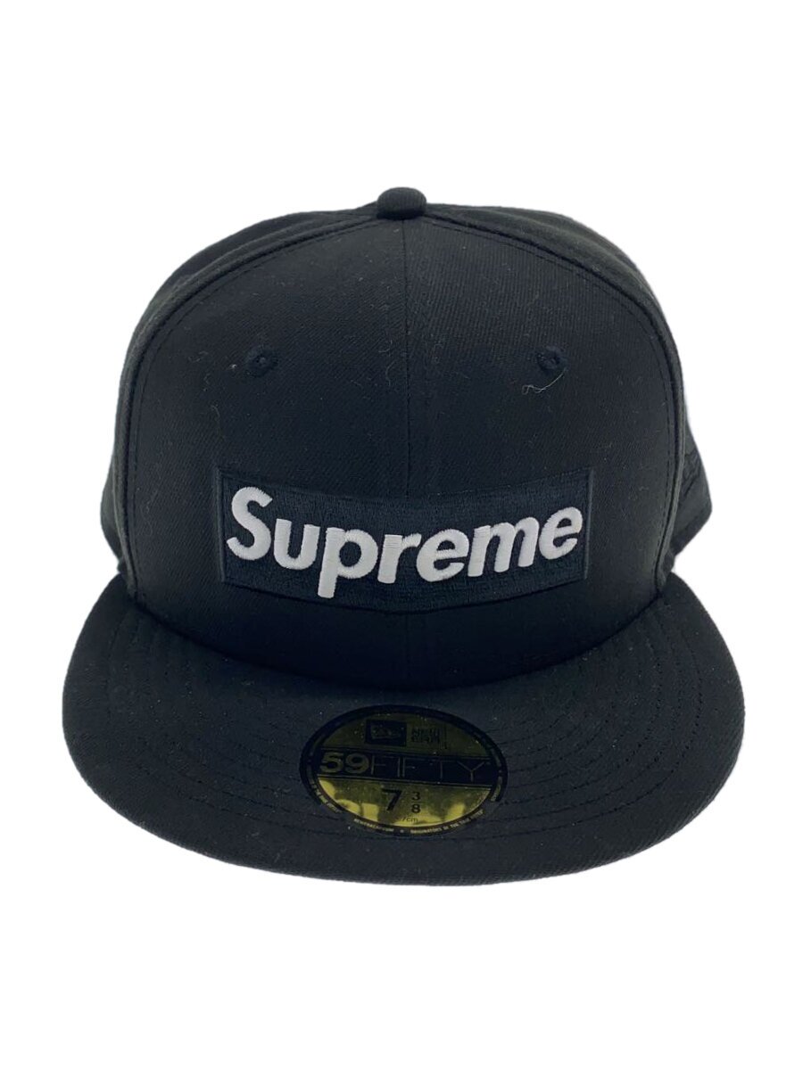 【中古】Supreme◆19SS/Sharpie Box Logo New Era旗がしら/7 3/8/BLK/メンズ【服飾雑貨他】