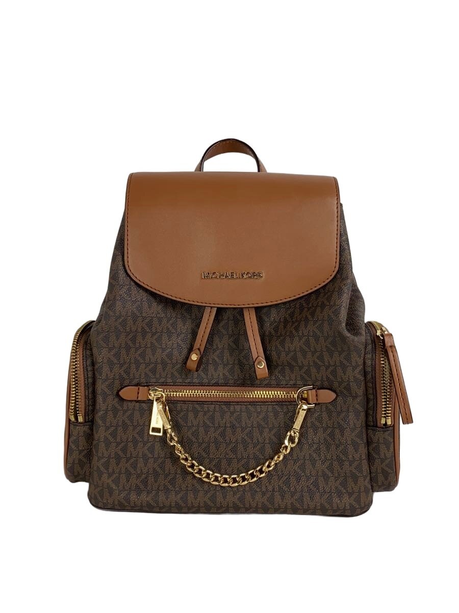 【中古】MICHAEL KORS◆JET SET ITEM/CHAIN BACKPACK/PVC/ブラウン/総柄/35T1GTTB6B【バッグ】｜2ｎｄ STREET 店 15,862円