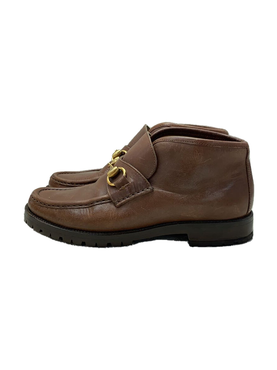 【中古】GUCCI◆置き目毛皮/22糎/104 0088/ビット付き添い人/チャッカブーツ【シューズ】
