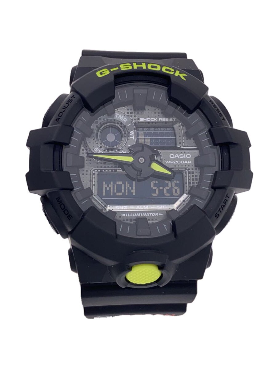 【中古】CASIO◆石英ウオッチ_G-SHOCK/アナログ/SLV/BLK//【服飾雑貨他】