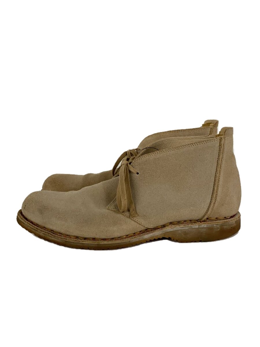 【中古】Paraboot◆チャッカブーツ/シューズ/UK7/ベージュ/スウェード/6302【シューズ】