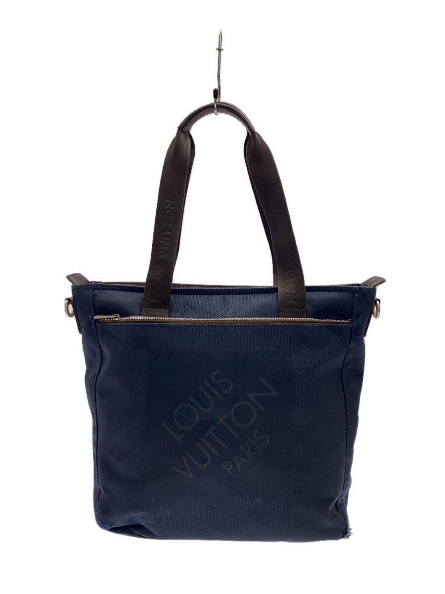 【中古】LOUIS VUITTON◆ジョングルール_ダミエ・ジェアン/ナイロン/BLK【御徒面子】