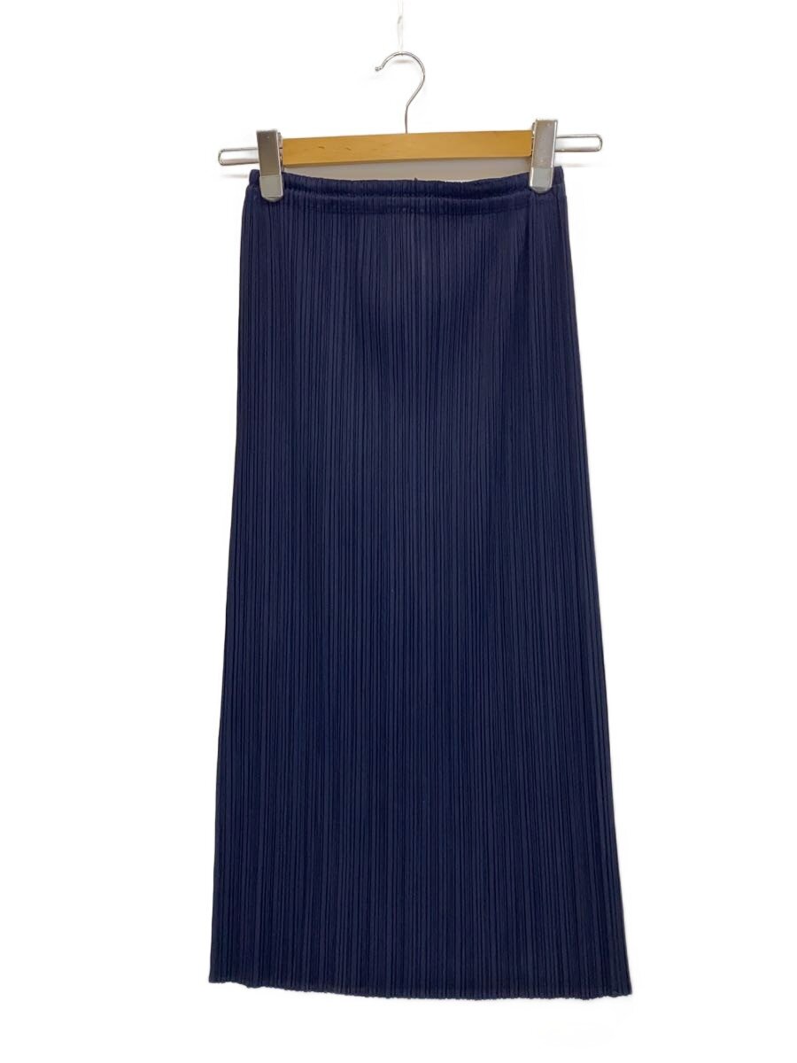 【中古】PLEATS PLEASE ISSEY MIYAKE◆スコート/1/ポリエステル/NVY/無地/pp04-jg613【レディース御召しもの】