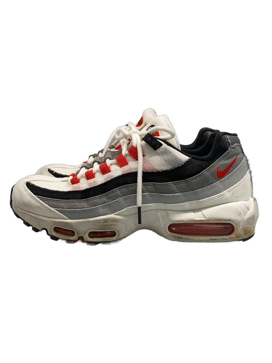 【中古】NIKE◆AIR MAX 95 QS_大気圏マックス 95 QS/28.5糎/WHT//【シューズ】