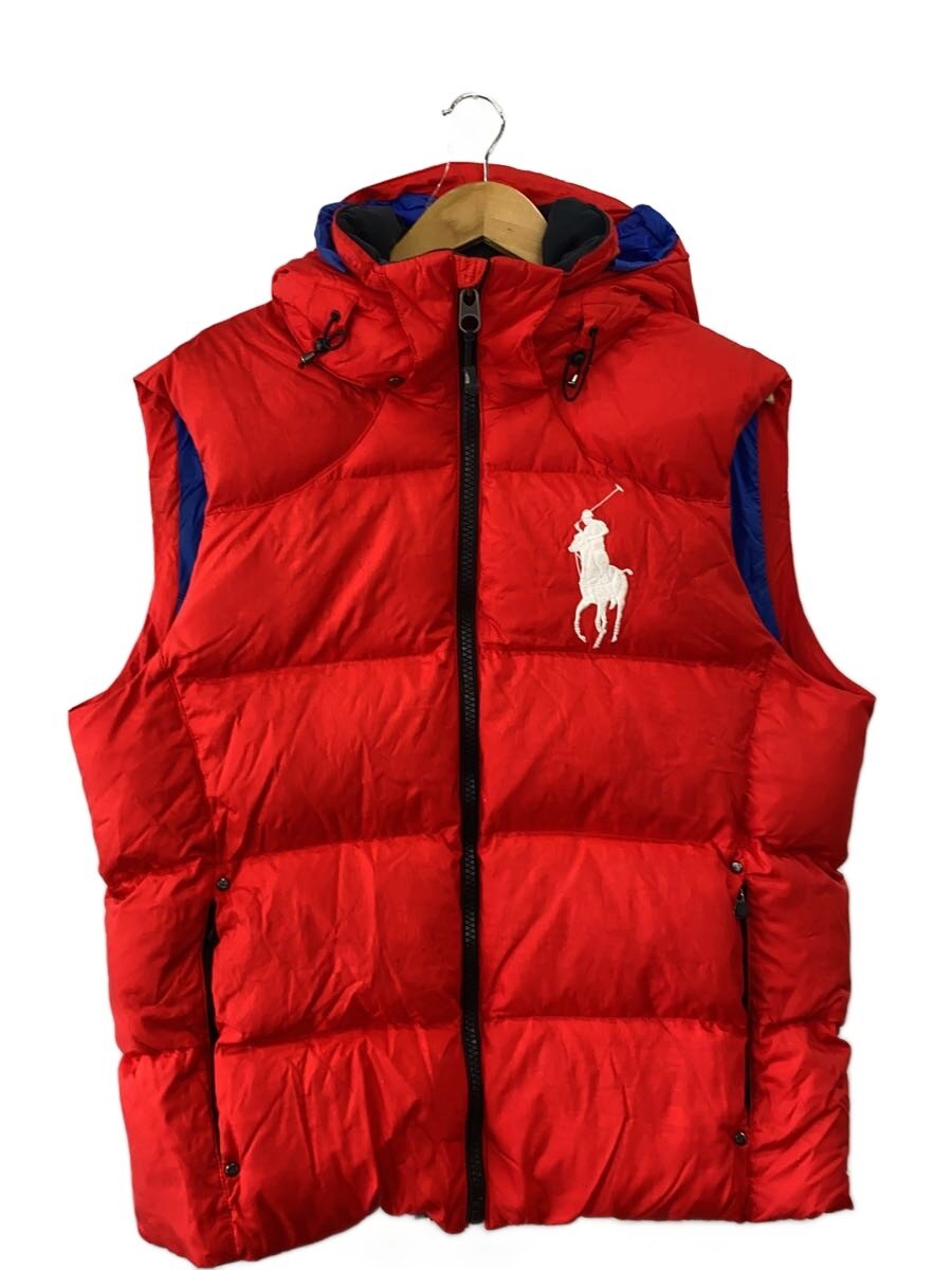 【中古】POLO RALPH LAUREN◆ダウンベスト/L/ポリエステル/RED/7288038TDVG【レディースウェア】｜2ｎｄ STREET 店 8,862円