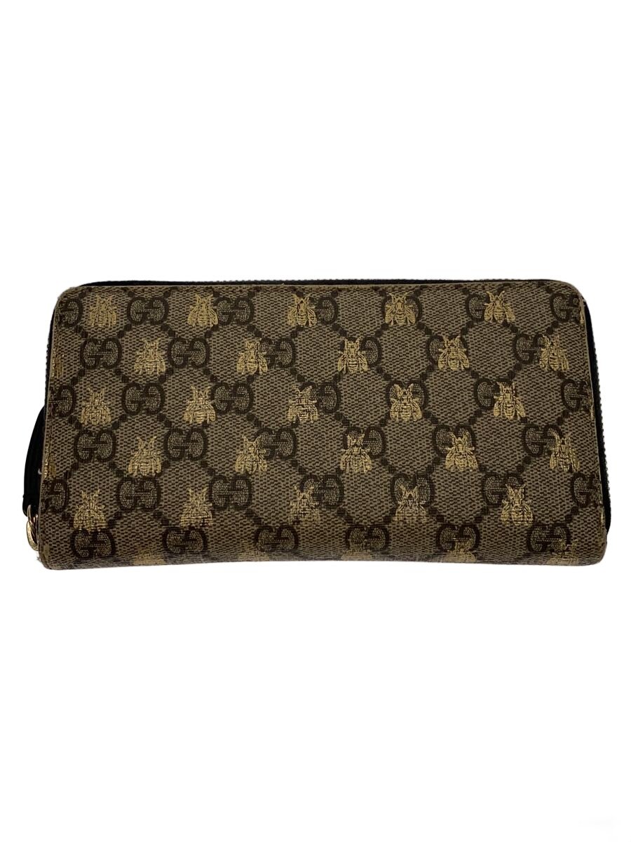 【中古】GUCCI◆長財布/PVC/BEG/総柄/レディース/410102/GGスプリーム&times;ビー【服飾雑貨他】｜2ｎｄ STREET 店 22,660円