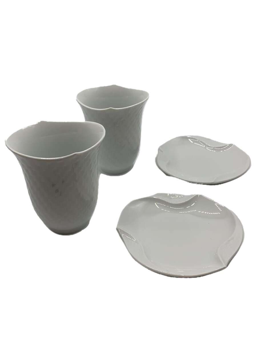 【中古】Meissen◆グラス/4点セット/WHT【キッチン用品】