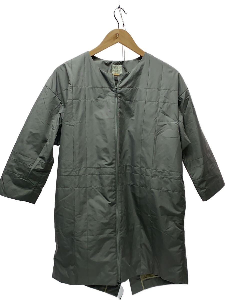 【中古】PLEATS PLEASE ISSEY MIYAKE◆コート/3/ポリエステル/GRY/無地/PP42-ZA852【レディースウェア】｜2ｎｄ STREET 店