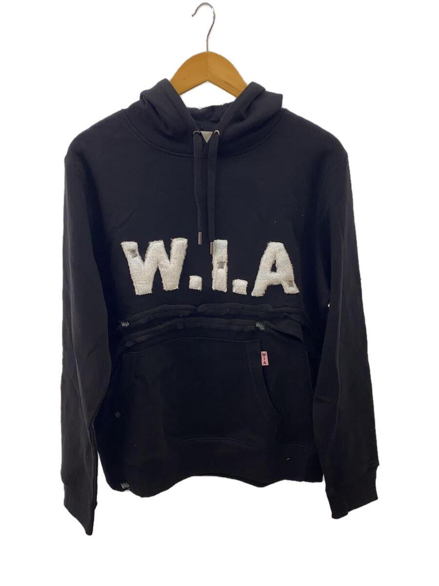 【中古】W.I.A◆パーカー/--/綿織物/BLK【レディース御召しもの】