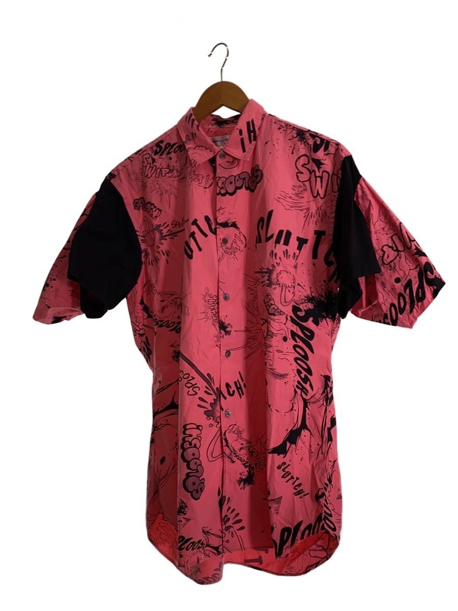 【中古】COMME des GARCONS SHIRT◆半袖プルオーバー/M/綿織物/PNK/FI-B050【メンズウェア】